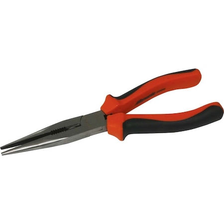 Dynamic Tools 8" Long Nose Pliers, Comfort Grip Handle D055002